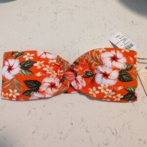 🆕 Cabana del Sol strapless tropical bikini top